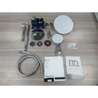 Душевая система DQ для ванны и душа Stuttgart встраиваемая с изливом хром (DA1775601)